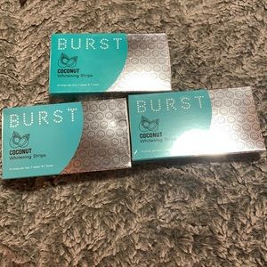 Set of 3 burst whitening teeth strips